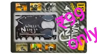 Wallet Ninja 18 in 1 Multi-purpose Credit Card Size Pocket Tool
