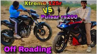 Hero Xtreme 125r VS Bajaj pulsar rs200 off Roading || @ARK-wine #vlog #offroading 