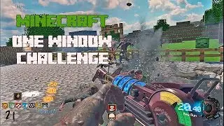 MINECRAFT ONE WINDOW CHALLENGE - GUN GAME - CALL OF DUTY BLACK OPS 3 CUSTOM ZOMBIES