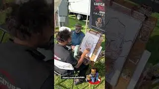 He most grateful reaction to the caricature drawing by Alani J