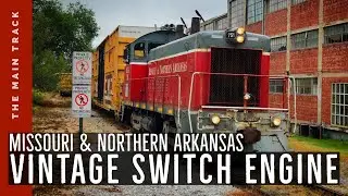 Amazing old train locomotive works hard for the railroad!
