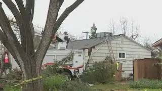 Tree falls into Carmichael home on Christmas Eve