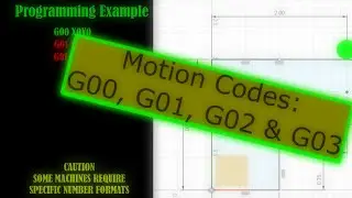 Motion Codes - G00, G01, G02 & G03