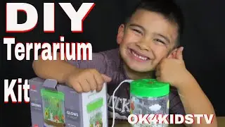 How to set up Terrarium kit for kids | Keelan Try Setting Terrarium | Garden in a Bottle Terrarium