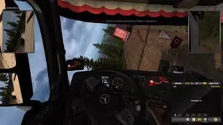 Truck flips on promods death road