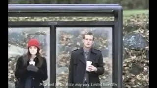 Dunkin' Donuts Milky Way Flavored Hot Chocolate - Bus Stop Commercial 2008