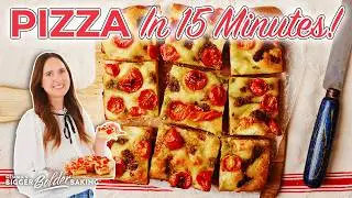 Easy Pizza Dough Focaccia &ndash;&nbsp;No&nbsp;Knead, No&nbsp;Mixer! 🍕🍞