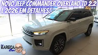 NOVO JEEP COMMANDER Overland Td 2.2 L 2026 EM DETALHES!