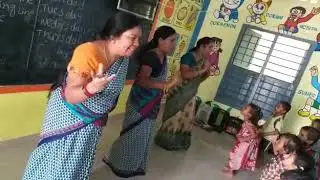 Chittoor district Anganwadi students said English rhyme in Tirupathi project