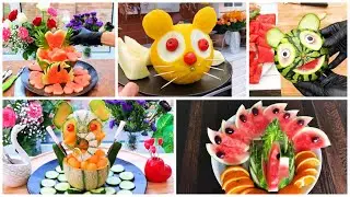 5 Watermelon Challenge - Super Salad Decoration Ideas - Christmas Party Food Ideas