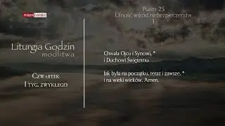 Liturgia Godzin | Modlitwa Południowa | Czwartek, I tyg. zwykłego