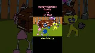 Huggy Kid Vs Dj man #huggypoppysplaytime #animation #tadc #poppyhuggywuggy