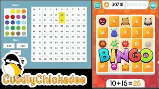 ABCya: Score 100% in Addition with Math Bingo & Number Chart (Hard)