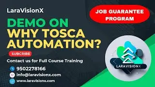 Tosca Automation Demo | Why Tosca | Features of Tosca | LaraVisionX #toscaautomation #toscacourse