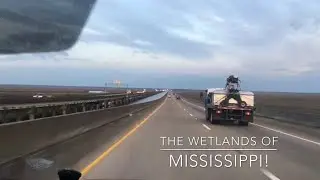 Driving along Mississippi and Louisiana || Long drive