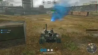 Crossout Spear/Lance build wrecking a Hover