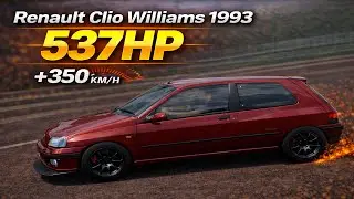 (4K) 537HP Renault Clio Williams 1993 (+350 km/h) - Forza Horizon 5