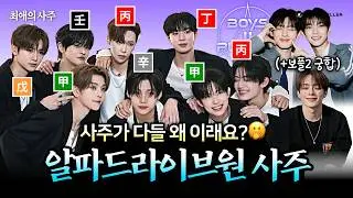진정한 알파메일 사주의 등장? 알파드라이브원 사주 관계성 궁합🩶 (+보플2 궁합) | 최애의 사주 EP.7