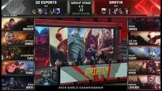 G2 vs GRF Highlights TIE-BREAKER Worlds 2019 Group A Day 6 | G2 Esports vs Griffin