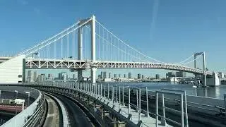 Tokyo Odaiba Train Ride | Yurikamome Line Aesthetic Views