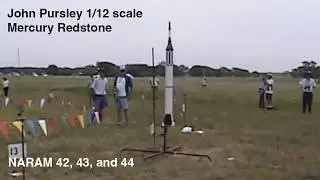 Selected Scale Rocket Flights from NARAM, 42, 43, and 44