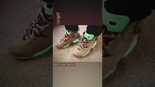 Travis Scott x Jordan 6 (On feet and glow in the dark)