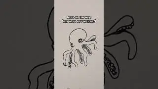 OCTOPUS!!1! #shorts #art #trend #viralshort #fypシ #animal #oceanlife #ocean #doodle #trendingshorts
