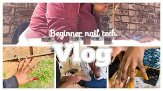 Nail tech beginner vlog:spend weekend with me :South African
