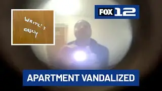 &lsquo;White&rsquo;s only&rsquo; message written on Portland couple&rsquo;s apartment door
