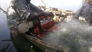 Fisherman interview Anasagar Lake Ajmer Rajasthan India Anil Jain