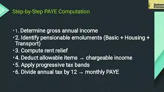KNOW YOUR PAYE TAX CALCULATION