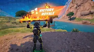 *NEW* FEMALE YELLOW HAZARD AGENT SKIN IN FORTNITE PS5 + A VICTORY ROYALE WIN! (SOLO)