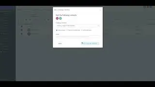 Adding Contacts to Workflows | Hoopla CRM