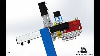 Custom design service for a 3D model of a variable pitch gripper and XY stacking mechanism