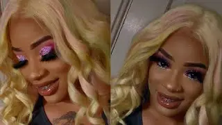 GLITTER CUT CREASE | Client Makeup Tutorial |  filmed with iPhone XR