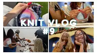 Knitting At A Restaurant On Mother's Day + May Yarn Destashing | Knit Vlog #9