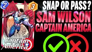 SAM WILSON 🇺🇸 Details & Mechanics | Snap or Pass | Marvel Snap | Captain America