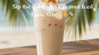 Sip the Summer  | Coconut Iced Latte Vibes !☀️🥥