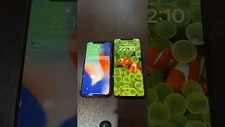 iPhone X on iOS 14 vs iPhone 11 Pro Max on iOS 17 boot up test #shorts #iphonex #iphone11promax #ios