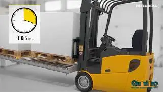 Separador de Pallets con cronometro Time Plus Pallet Flow by Interroll Partner QuintinoMHS