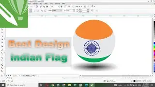 Indian flag design | 3D Flag Logo Design in CorelDRAW | Step-by-Step Coreldraw Tutorial