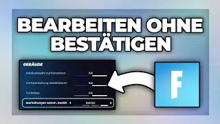 Fortnite Bearbeiten & Zurücksetzen OHNE BESTÄTIGEN - Edit on Release Tutorial