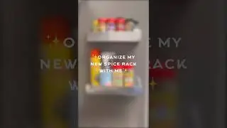 Organize my New Spice Rack with Me! #shorts #organization #kitchen #spices