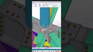 Copy to Another Plane: Stiffeners Around Circular Columns in Tekla Structures #teklastructures