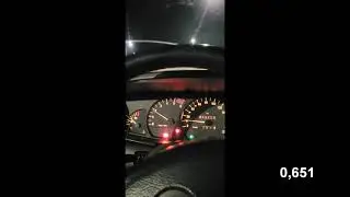 Opel Omega 2.5DTI 0-200kmh acceleration (GT2260v turbo)