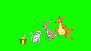 Green screen characters I chrome key animation I no copyright 