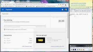 Google AdSense - Payment By Western Union