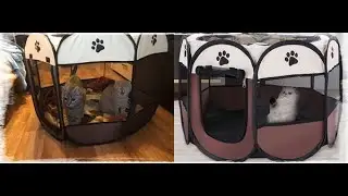 Parc multifonction pliable pour animaux