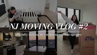 MOVING VLOG! officially moving in, creating a space that feels like home, & cooking my first meal