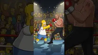 D'oh vs. The Gypsy King! 🍩 Homer Simpson Takes On Tyson Fury (Animated Fight)